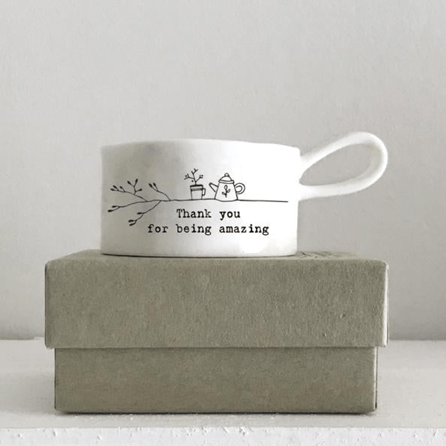 ”Thank you for being amazing” handled tealight holder