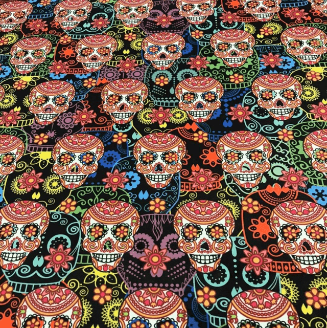 Handmade "Carnival skulls" clutch bag