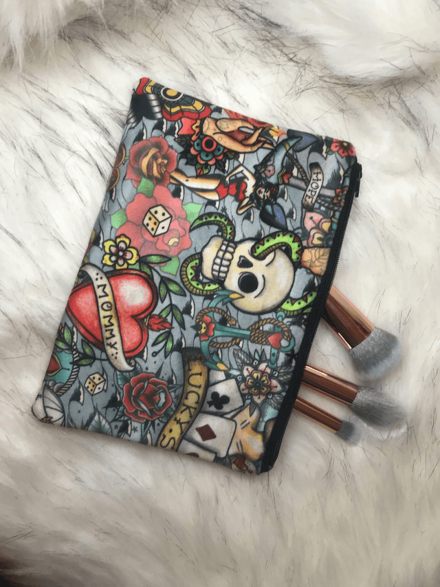 Handmade " sea girl" clutch bag