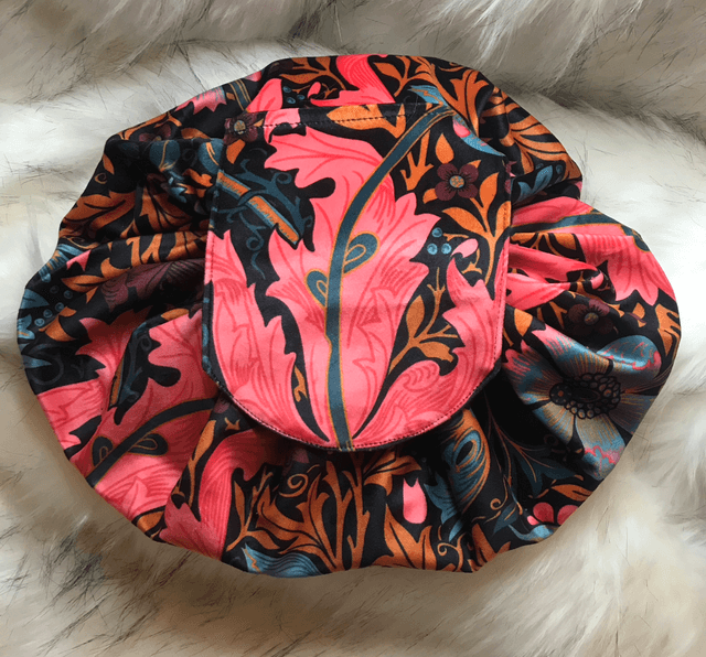 Handmade " William Morris" folding make up bag