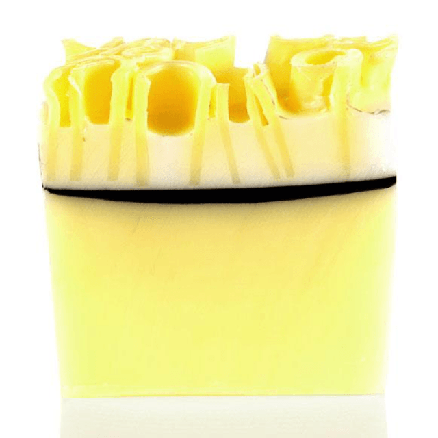 Lemon meringue slice soap