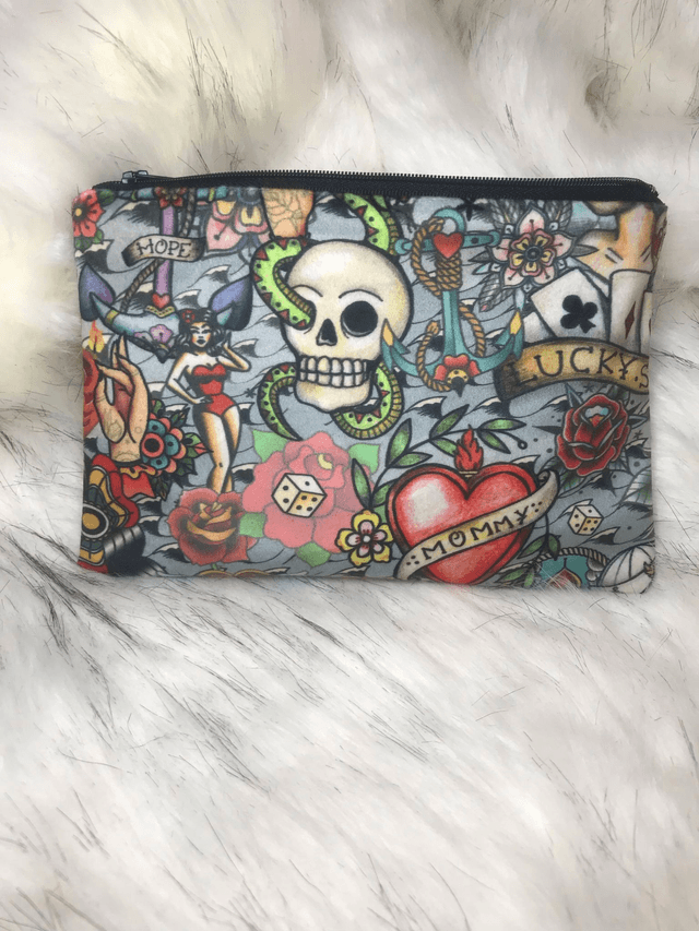 Handmade " sea girl" clutch bag