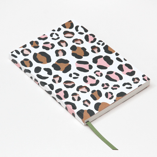 Caroline Gardner cut out leopard notebook
