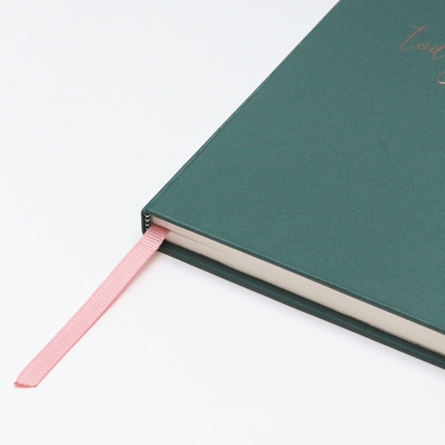 Caroline Gardner dark green hardback notebook