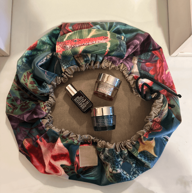 Handmade “Under the sea” folding make up bag