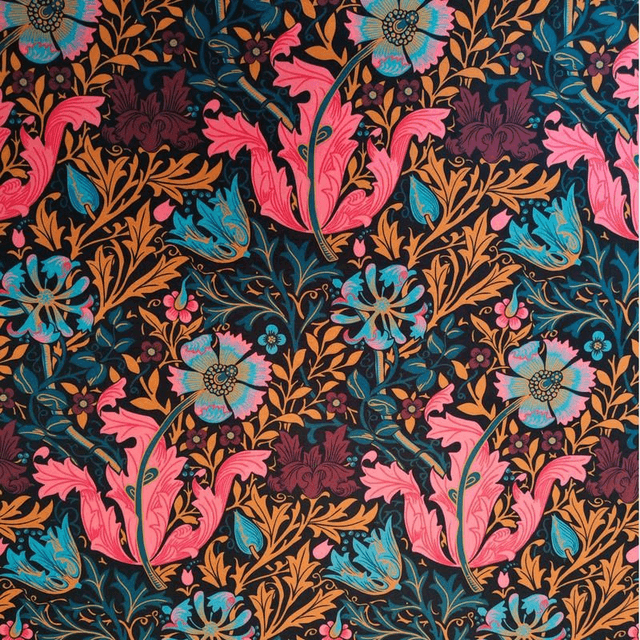 Handmade "William Morris" clutch bag