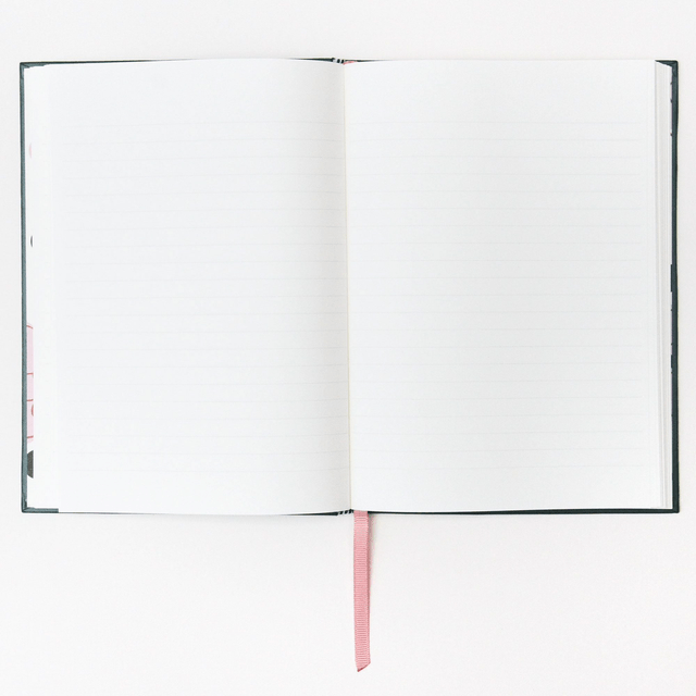 Caroline Gardner dark green hardback notebook