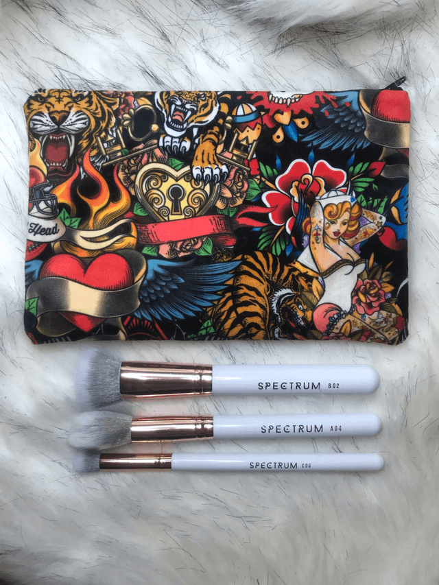 Handmade &quot;Sailor Jerry&quot; clutch bag
