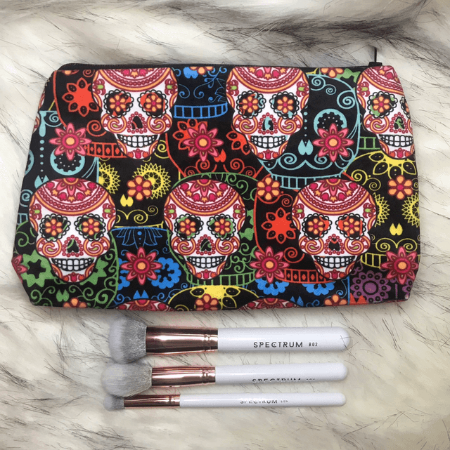 Handmade &quot;Carnival skulls&quot; large bag