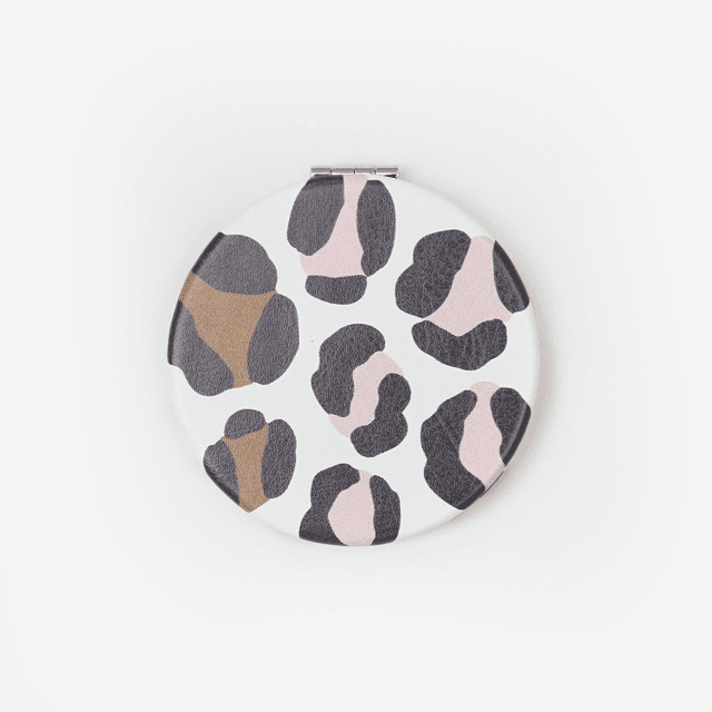 Caroline Gardner leopard compact mirror