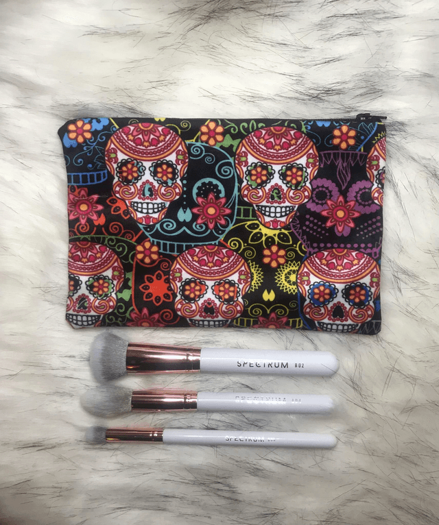 Handmade &quot;Carnival skulls&quot; clutch bag
