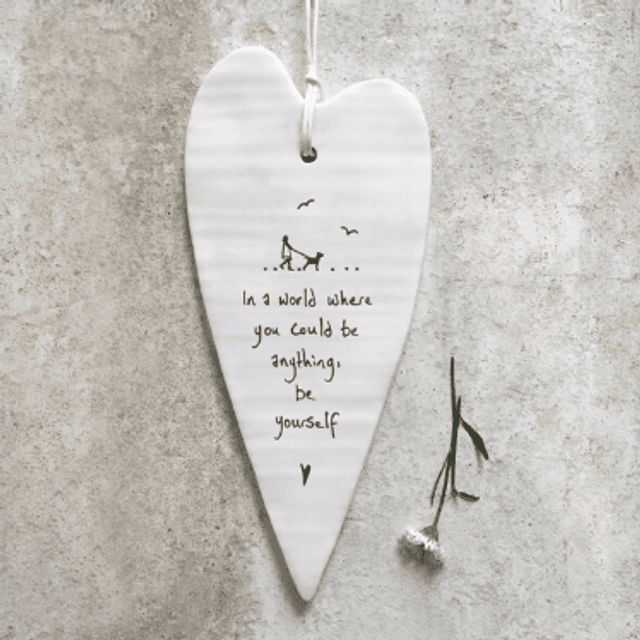 In a world where wobbly long hanging heart