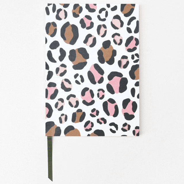 Caroline Gardner cut out leopard notebook