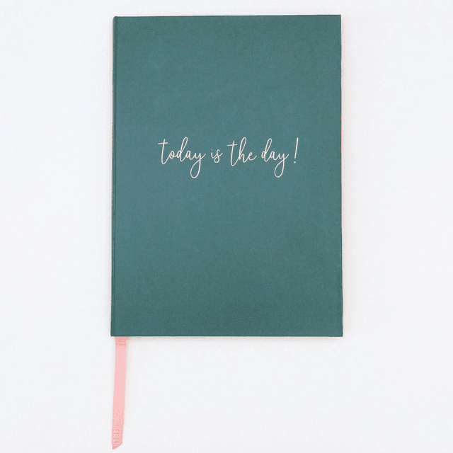 Caroline Gardner dark green hardback notebook